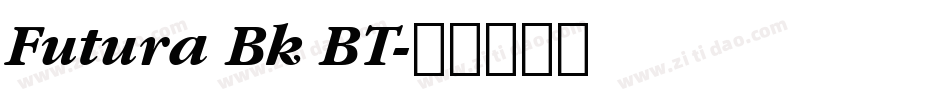 Futura Bk BT字体转换